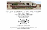 EAST CENTRAL UNIVERSITY · 2019-08-30 · ECU Catalog at any time, with the most up-to-date version of the ECU Catalog being posted on the ECU website. This version of the ECU Catalog
