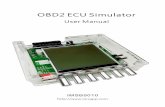 OBD2 ECU Simulator - IMSAPP · LINK：ECU is initialized. MIL：when MIL button pressed. (turn off automatic after clear DTC command received) IMSB5010 4 Knobs Six knobs assigned