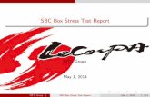 SBC Box Stress Test Report - UHM Physics and Astronomy · SBC Box Stress Test Report NTU Group May 1, 2014 NTU Group SBC Box Stress Test Report May 1, ... Iron vacuum chamber. 2 feedthrough