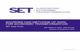 SOURCES AND METHODS OF DATA FOR …...SOURCES AND METHODS OF DATA FOR ECONOMIC TRANSFORMATION 1 1. INTRODUCTION Many databases exist that can be used to analyse economic transformation