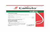 Herbicide - Amazon S3Callisto is a systemic preemergence and postemergence herbicide for the selective contact and residual control of broadleaf weeds in field corn, seed corn, yellow