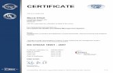 CERTIFICATE - EMD Group...P. R. China Design, development, manufacture and distribution of liquid crystal materials; distribution of other chemical materials. 518298 Merck Electronic