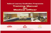training manul cover final 12-7-13...Training Manual for Medical Officer Central Leprosy Division, Directorate General of Health Services Nirman Bhawan, New Delhi National Leprosy