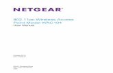 802.11ac Wireless Access - GfK Etilize · 2016-10-28 · Hardware Overview of the Access Point 1 The NETGEAR 802.11ac Wireless Access Point Model WAC104, in this manual referred to