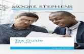 Tax Guide · 2 2018/19 BUDGET HIGHLIGHTS A one percentage point increase in VAT to 15% with effect from 1 April 2018 The VAT increase will result in additional R22 9 billion to the