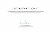 ANTI-CORRUPTION LAW · 2017-05-04 · ANTI-CORRUPTION LAW The following text is our unofficial and convenience translation of the "official Myanmar version" only. For further information,