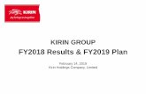 February 14, 2019 Kirin Holdings Company, Limited · 2019-03-18 · Continue to aim at achieving the top-line growth driven by Kyowa Hakko Kirin and Kirin Brewery. Consolidated Normalized
