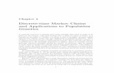 Discrete-time Markov Chains and Applications to …...Chapter 4 Discrete-time Markov Chains and Applications to Population Genetics A stochastic process is a quantity that varies randomly