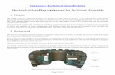 Summary Technical Specification Mechanical …...Page 1 of 13 Summary Technical Specification Mechanical handling equipment for In-Vessel Assembly 1. Purpose The ITER project is based