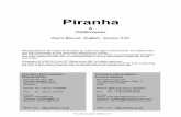 Piranha & QABrowser User's Manual - English - 5 · 1. Description of the Piranha Indicators and Connectors 2014-06/5.5C Piranha & QABrowser User's Manual 3 1 Description of the Piranha