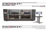 BAAM-100 - Cincinnati Incorporated...equipment such as punch presses, turret punches,etc., contact CINCINNATI INCORPORATED. EM-565 (R-12-16) 2-2 INSTALLATION OF MACHINE After setting