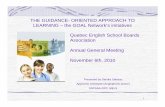 THE GUIDANCE- ORIENTED APPROACH TO LEARNING – the …Accompanying a student in his or her learning and career path in order to… •better understand oneself, the school system,
