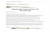 General overview of Gauteng - Cultural Guiding Gauteng Course General Overview of Gauteng آ© & 2 Gauteng