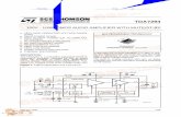 TDA7294 - dzsc.compdf.dzsc.com/729/TDA7294V.pdf · 2013-06-27 · tda7294 100v - 100w dmos audio amplifier with mute/st-by very high operating voltage range (+ 40v) dmospowerstage