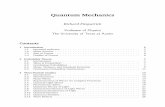 Quantum Mechanics - University of Texas at Austin · of quantum mechanics. After a brief review of probability theory, in Chapter 2, we shall start, in Chapter 3, by examining how