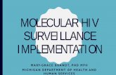 Molecular HIV Surveillance - implementation · MOLECULAR HIV SURVEILLANCE IMPLEMENTATION MARY -GRACE BRANDT, PHD MPH MICHIGAN DEPARTMENT OF HEALTH AND HUMAN SERVICES. BACKGROUND –
