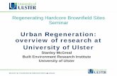 OISD - Urban Regeneration: overview of research at …oisd.brookes.ac.uk/workshops/brownfields/resources/...Private sector investors lacked confidence in returns received from regeneration