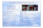 St. John Chrysostom Church...Arreglos se deben hacer antes del nacimiento del niño para que el Bau-tismo pueda tomar lugar lo mas rápido posible después del nacimiento. Weddings