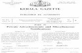 1st M - Kerala Gazette...1st M ARCH 2011] KERALA GAZETTE 181 NOTIFICATION It is hereby notified for the information of all authorities concerned and the public that I, Darsan, C.,