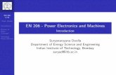 EN 206 Prof. Doolla EN 206 - Power Electronics and Machinessuryad/lectures/EN206/Lecture1-Introduction.pdf · DC Machines CD Players Locomotive Paper Mills Induction Machine Ceiling