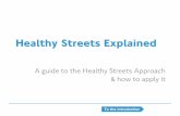 Healthy Streets Explained · Quick answer: The Healthy Streets Approach is a system of policies and strategies to deliver a healthier, more inclusive city where people choose to walk,