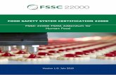 FOOD SAFETY SYSTEM CERTIFICATION 22000 FSSC 22000 … · Supplem ent FSSC 22000 & FSMA for Human Food The chapters in this addendum relate to the Subparts of Title 21 of the Code