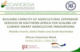 BUILDING CAPACITY OF AGRICULTURAL EXTENSION SERVICES … · 2018-10-17 · BUILDING CAPACITY OF AGRICULTURAL EXTENSION SERVICES IN SOUTHERN AFRICA FOR SCALING UP CLIMATE SMART AGRICULTURE