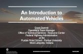 An Introduction to Automated Vehicesl• Other moving vehicles. • Pedestrians and cyclists. • Stationary objects (e.g., signs, trees, traffic cones). • Based on what an AV can