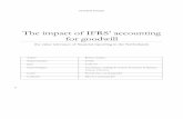 The impact of IFRS’ accounting for goodwill 275326.pdfrelated to the IFRS’ goodwill accounting, as one of the most difficult issues in the accounting practice. Also, impairment