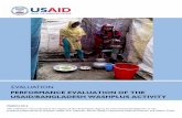 PERFORMANCE EVALUATION OF THE USAID/BANGLADESH … · 2016-12-22 · SAP South Asia Partnership - 7 - SDA Small Doable Actions SDP Bangladesh Sector Development Plan SI Social Impact
