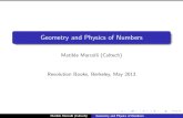 Geometry and Physics of Numbersmatilde/GeomPhysPrimes.pdf · Matilde Marcolli (Caltech) Geometry and Physics of Numbers. Phase transitionsin physical systems Critical temperatures