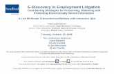 E-Discovery in Employment Litigation - media.straffordpub.commedia.straffordpub.com/products/e-discovery-in... · 10/13/2009  · E-Discovery in Employment Litigation Rule 34: Production
