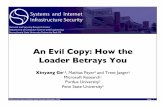 An Evil Copy: How the Loader Betrays Youtrj1/cmpsc497-s18/slides/corev-ndss17-siis.pdfReal-world Copy Relocation Violations 16 Copy Relocaon Violaons vtables func. ptrs. generic ptrs.