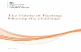 The Future of Heating: Meeting the challenge · Space heating ater heating ing sature process ation entilation and computing Domestic Industrial Commercial TWh Source: DECC 5. It