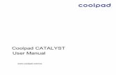 Coolpad CATALYST User Manual UM...those manufacturers. Exercise caution when editing User Registration Settings as this may cause functional or compatibility problems for which Coolpad