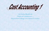 Dr.Smita Bhakkad Dept.of Commerece , Dayanand College of ...dcomm.org/wp-content/uploads/2019/05/cost-account-ppt1.pdf · absorption rate for each cost centre To determine the overheads