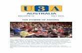 BULLETIN 14 JULY 2015 - Alliance Australiau3aaa.org/u3aaabull14.pdf · BULLETIN 14 JULY 2015 THE POWER OF AGEING The 175 people at the Seminar held in the WA State Library and run