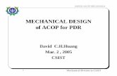 MECHANICAL DESIGN of ACOP for PDR · 28 Mechanical Division in CSIST AMS02-ACOP-MECHANICS Mechanical Design (Conti.2) • Materials Mechanical parts of FM and QM will be fabricated
