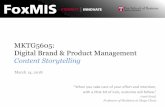 MKTG5605: Digital Brand & Product Management...What do you make of Sephora's digital and social media efforts as ... In 2014, UPS and Ogilvy & Mather decided to create some goodwill,