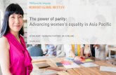 The power of parity - Asia Scotland Institute€¦ · Globally, advancing women’s equality in work offers a significant GDP growth dividend Full-potential scenario $28 trillion