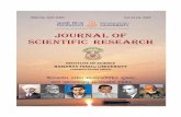 JOURNAL OF SCIENTIFIC RESEARCH · 2020-02-08 · issn no. 0447-9483 vol. 64 (1), 2020 journal of scientific research institute of science banaras hindu university varanasi-221005