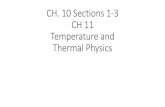 CH. 10 Section 1-3 CH 11 Temperature and Thermal Physicsfaculty.etsu.edu/espino/courses/GP1/ch10_11notes.pdfThermal Physics. Temperature Scales. Celsius Fahrenheit. Kelvin. Rankine.