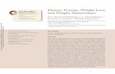Dietary Protein, Weight Loss, and Weight Maintenance weight loss, and weight maintenance thereafter