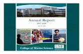 annual report with cover images7 16 08.ppt...22 Fellowships Ranging From $10,000 – $22,000 per year (2008-2009) Annual Reprt 2007-2008 ... (BSOP) Coastal Ocean Monitoring System