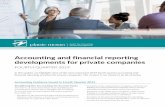 Accounting and financial reporting developments for ......Accounting and financial reporting developments for private companies FOURTH QUARTER 2019 In this update, we highlight some