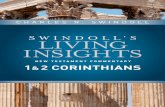 CHARLES R. SWINDOLL - Tyndale House · CHARLES R. SWINDOLL SWINDOLL’S LIVING INSIGHTS NEW TESTAMENT COMMENTARY 1 & 2 CORINTHIANS Tyndale House Publishers, Inc. Carol Stream, Illinois