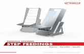 FEEDING SYSTEMS STEP FEEDINGS · The STIWA step feeder is the ideal component for easily presorting feeding parts from a bulk material hopper or from a transport, separation or guide
