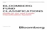 BLOOMBERG FUND CLASSIFICATIONS · Exchange-Traded Fund (ETF) specific objectives to provide more granular, strategic analysis. Refined Alternative Investment Strategies that capture