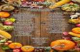MIX RESTAURANT - Hilton · MIX RESTAURANT Thursday, November 23, 2017 | 4:00pm until 9:00pm for reservations please call (714) 740-4412 or dial 4412 from your guestroom visit FESTIVE