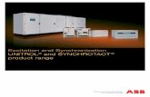 Excitation and Synchronization UNITROL and SYNCHROTACT ... · UNITROL 1000 AVR series for synchronous generators and motors with ... The use of ABB’s powerful AC 800PEC controller